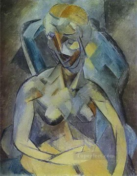 Mujer joven 1909 Pablo Picasso Pinturas al óleo